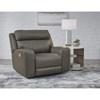 Roman Power Leather Match Recliner (U2540213) image 6