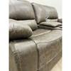 Oscar Reclining Fabric Loveseat with Console (Oscar Reclining Loveseat - Grey/Brown) image 2