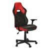 I 7327 Office Chair - Gaming/Black/Red Leather-Look image 1