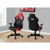 I 7327 Office Chair - Gaming/Black/Red Leather-Look image 9