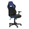 I 7328 Office Chair - Gaming/Black/Blue Leather-Look image 1