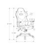 I 7328 Office Chair - Gaming/Black/Blue Leather-Look image 11