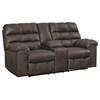 Causeuse inclinable Derwin en aspect cuir avec console (2840194) image 1
