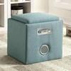 Rythmo Fabric Storage Ottoman (CM-AC122BL) image 1