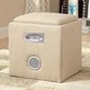 Rythmo Fabric Storage Ottoman (CM-AC122IV) image 1