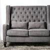 Alicante Stationary Fabric Loveseat (CM-BN6449GY-PK-VN) image 1