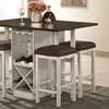 Bingham Counter Height Dining Table with Pedestal Base (CM3168BR-PT) image 1