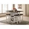Bingham Counter Height Dining Table with Pedestal Base (CM3168BR-PT) image 2