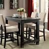 Sania Counter Height Dining Table with Trestle Base (CM3324BK-PT-VN) image 1