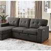 Sammy Fabric Sectional (CM6069DG-SECT) image 1
