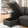 Sammy Fabric Sectional (CM6069DG-SECT) image 4