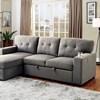 Sammy Fabric Sectional (CM6069GY-SECT) image 1