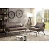 Santiago Stationary Leatherette Loveseat (CM6077BR-LV) image 2