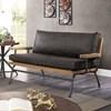 Santiago Stationary Leatherette Loveseat (CM6077GY-LV) image 1