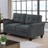 Alissa Stationary Fabric Loveseat (CM6213GY-LV) image 1