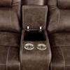 Kennedy Reclining Leatherette Loveseat with Console (CM6216-LV) image 5