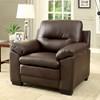 Parma Stationary Leather Look Chair (CM6324BR-CH) image 3