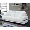 Zibak Stationary Leather Look Sofa (CM6411WH-SF) image 1