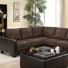 Lavena Fabric and Leather Look Sectional (CM6453DK-PK) image 1