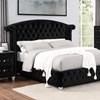 Zohar King Upholstered Platform Bed (CM7130BK-EK-BED) image 1