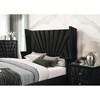 Carissa King Upholstered Platform Bed (CM7164BK-EK-BED) image 3
