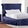 Delilah California King Upholstered Platform Bed with Storage (CM7177BL-CK-BED) image 1