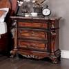 Rosewood 3-Drawer Nightstand (CM7183N) image 1