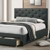 Sybella Twin Upholstered Platform Bed with Storage (CM7218DG-T-BED) image 1