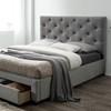 Sybella Twin Upholstered Platform Bed with Storage (CM7218GY-T-BED) image 1