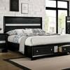 Chrissy King Panel Bed with Storage (CM7552BK-EK-BED) image 1