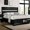 Chrissy Queen Panel Bed with Storage (CM7552BK-Q-BED) image 1