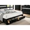 Chrissy Queen Panel Bed with Storage (CM7552BK-Q-BED) image 2