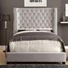 Rosabelle Queen Upholstered Platform Bed (CM7669IV-Q-BED) image 1