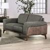Kloten Stationary Fabric and Leather Look Loveseat (SM6045-LV) image 1