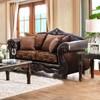 Elpis Stationary Fabric and Leather Look Loveseat (SM6404-LV) image 8