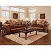 Isabella Stationary Fabric and Leather Look Loveseat (SM7506-LV) image 1