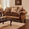 Isabella Stationary Fabric and Leather Look Loveseat (SM7506-LV) image 2