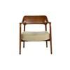 Joanne Stationary Polyurethane Accent Chair (Joanne Lounge Chair - PU Beige) image 1