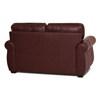 Causeuse fixe Borrego en cuir et aspect cuir (77890-03-GRADE100-GARNET) image 3