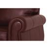 Causeuse fixe Borrego en cuir et aspect cuir (77890-03-GRADE100-GARNET) image 4