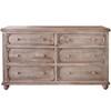Aruba Natural 6-Drawer Dresser (IFD7332DSR) image 1