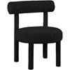 Parlor Stationary Fabric Accent Chair (574Black) image 1