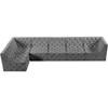 Tuft Fabric 6 pc Sectional (680Grey-Sec6C) image 10