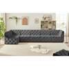 Tuft Fabric 6 pc Sectional (680Grey-Sec6C) image 4