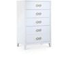 Bowtie 5-Drawer Chest (899White-CH) image 1