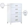 Bowtie 5-Drawer Chest (899White-CH) image 10