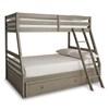 Lettner B733B39 Twin over Full Bunk Bed with Mattresses image 1