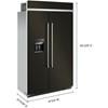 48-inch, 29.4 cu. ft. Built-in Side-by-Side Refrigerator with External Water and Ice Dispensing System (KBSD708MBS) image 7