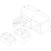 Interface 12929 2-Drawer Credenza - Gray Oak image 16