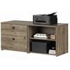 Interface 12934 2-Drawer Credenza - Weathered Oak image 2